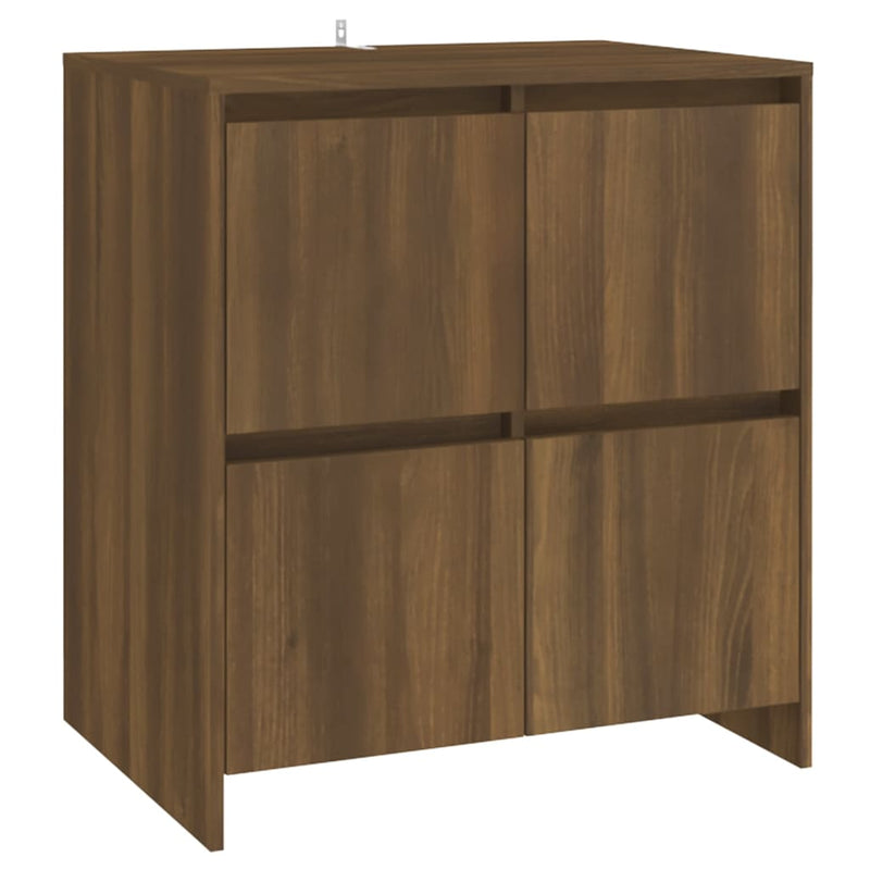 Sideboard Brown Oak 70x41x75 cm Engineered Wood