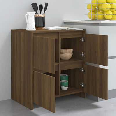 Sideboard Brown Oak 70x41x75 cm Engineered Wood