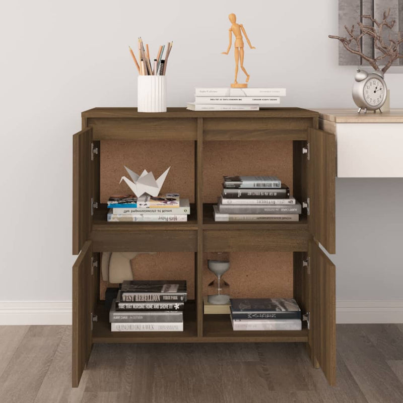 Sideboard Brown Oak 70x41x75 cm Engineered Wood