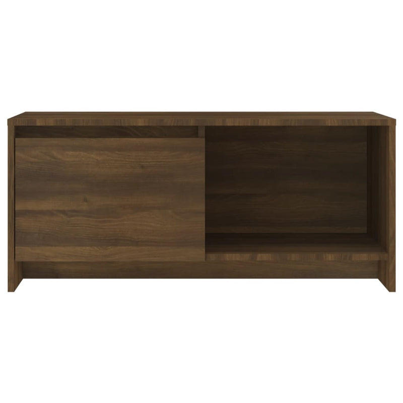 TV Cabinet Brown Oak 90x35x40 cm Engineered Wood