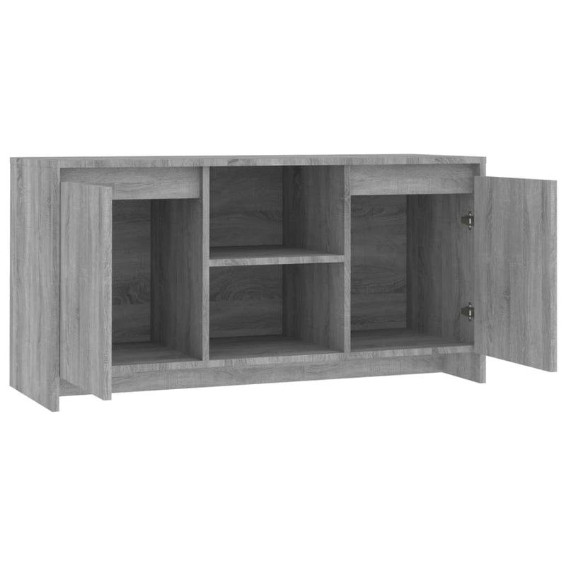 TV Cabinet Grey Sonoma 102x37.5x52.5 cm Engineered Wood