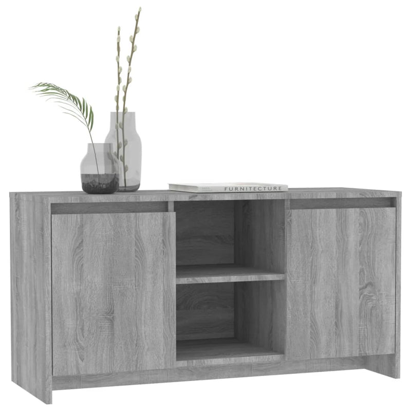 TV Cabinet Grey Sonoma 102x37.5x52.5 cm Engineered Wood