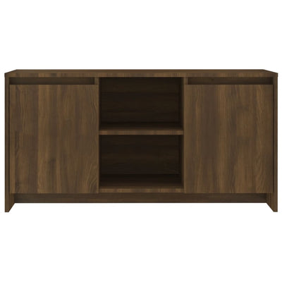 TV Cabinet Brown Oak 102x37.5x52.5 cm Engineered Wood