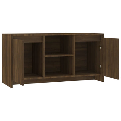 TV Cabinet Brown Oak 102x37.5x52.5 cm Engineered Wood