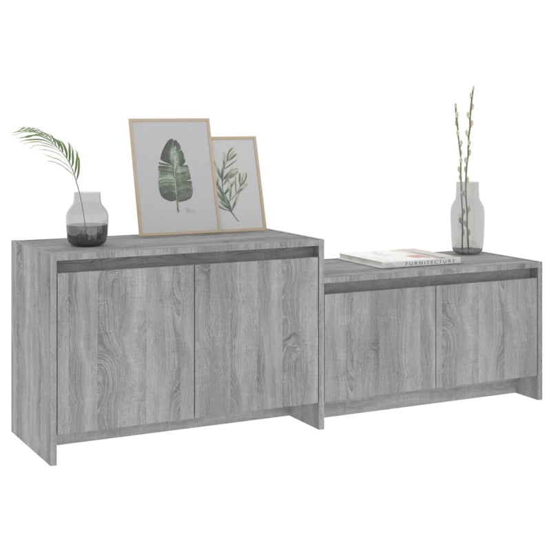 TV Cabinet Grey Sonoma 146.5x35x50 cm Engineered Wood