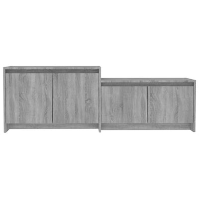 TV Cabinet Grey Sonoma 146.5x35x50 cm Engineered Wood