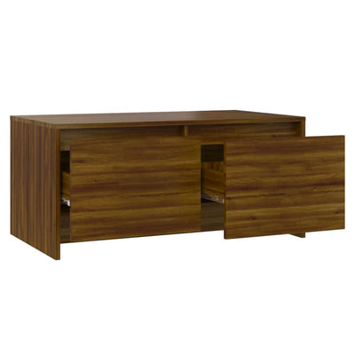 Coffee Table Brown Oak 90x50x41.5 cm Engineered Wood