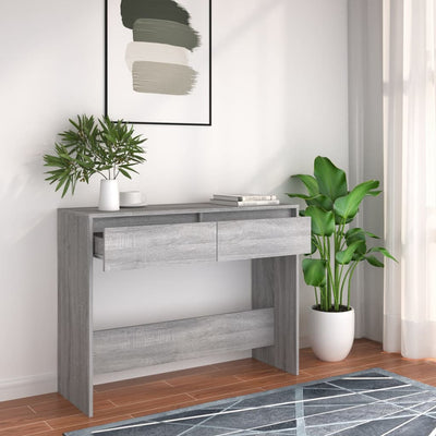 Console Table Grey Sonoma 100x35x76.5 cm Engineered Wood