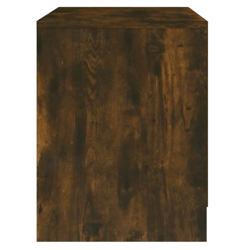 Bedside Cabinet Smoked Oak 45x34.5x44.5 cm Engineered Wood