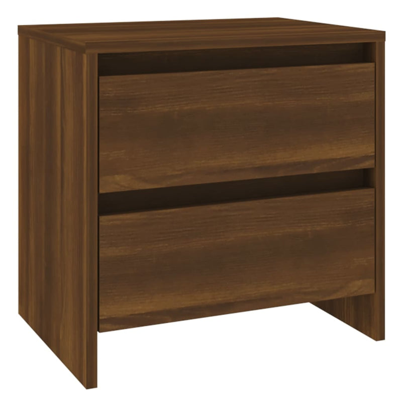 Bedside Cabinets 2 pcs Brown Oak 45x34.5x44.5 cm Engineered Wood