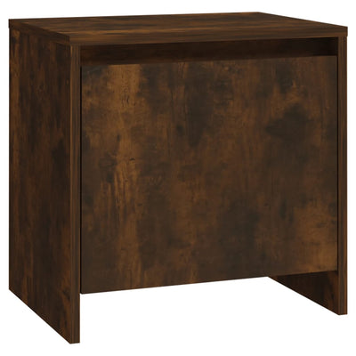 Bedside Cabinet Smoked Oak 45x34x44.5 cm Engineered Wood