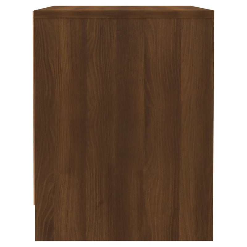 Bedside Cabinet Brown Oak 45x34x44.5cm Engineered Wood