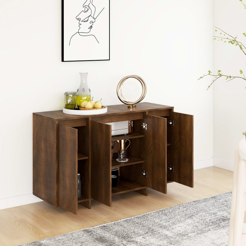 Sideboard Brown Oak 120x41x75 cm Engineered Wood