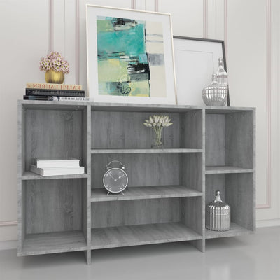 Sideboard Grey Sonoma 120x30x75 cm Engineered Wood