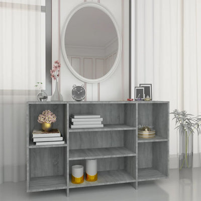 Sideboard Grey Sonoma 120x30x75 cm Engineered Wood