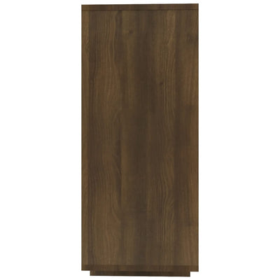 Sideboard Brown Oak 120x30x75 cm Engineered Wood