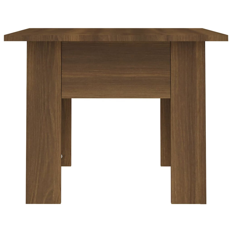 Coffee Table Brown Oak 55x55x42 cm Engineered Wood