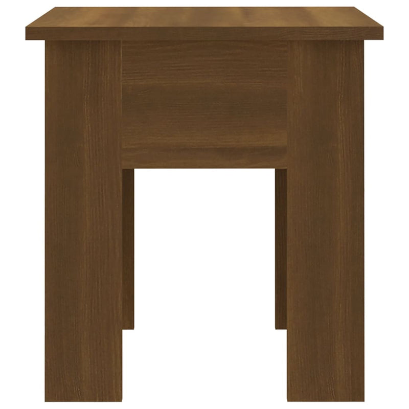 Coffee Table Brown Oak 40x40x42 cm Engineered Wood