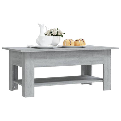 Coffee Table Grey Sonoma 102x55x42 cm Engineered Wood