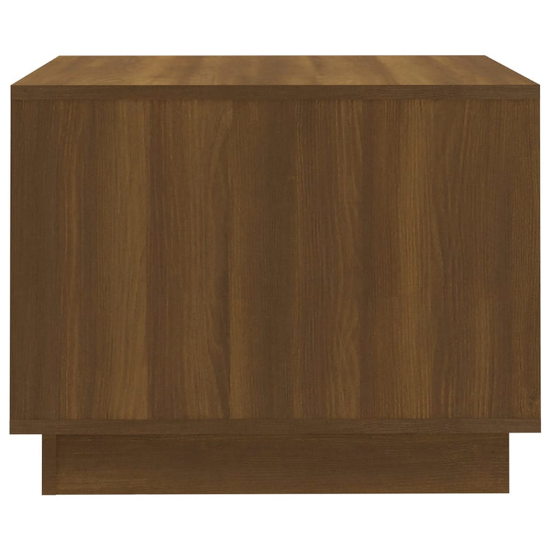 Coffee Table Brown Oak 55x55x43 cm Engineered Wood