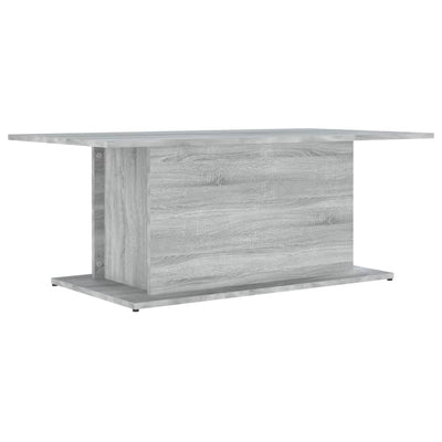 Coffee Table Grey Sonoma 102x55.5x40 cm Engineered Wood