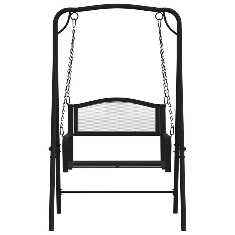 Swing Bench 124 cm Black Steel