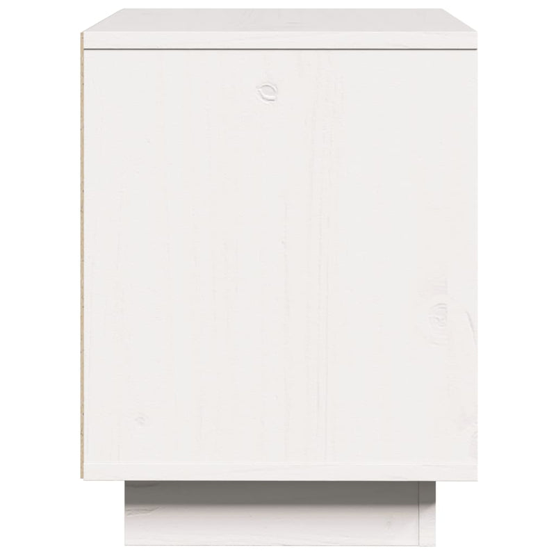 Bedside Cabinet White 40x30x40 cm Solid Wood Pine