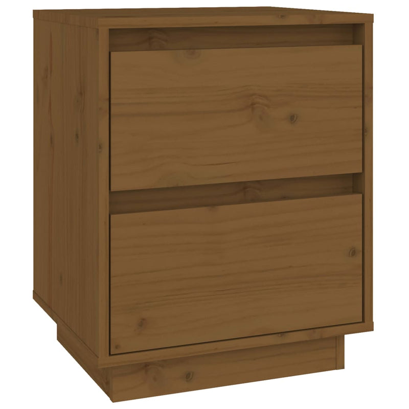 Bedside Cabinet Honey Brown 40x35x50 cm Solid Wood Pine