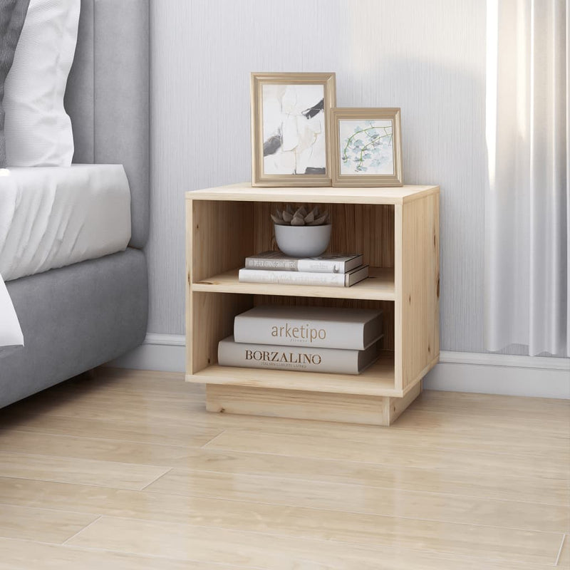 Bedside Cabinets 2 pcs 40x34x40 cm Solid Wood Pine