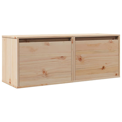 Wall Cabinets 2 pcs 45x30x35 cm Solid Wood Pine