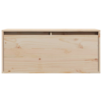 Wall Cabinet 80x30x35 cm Solid Wood Pine