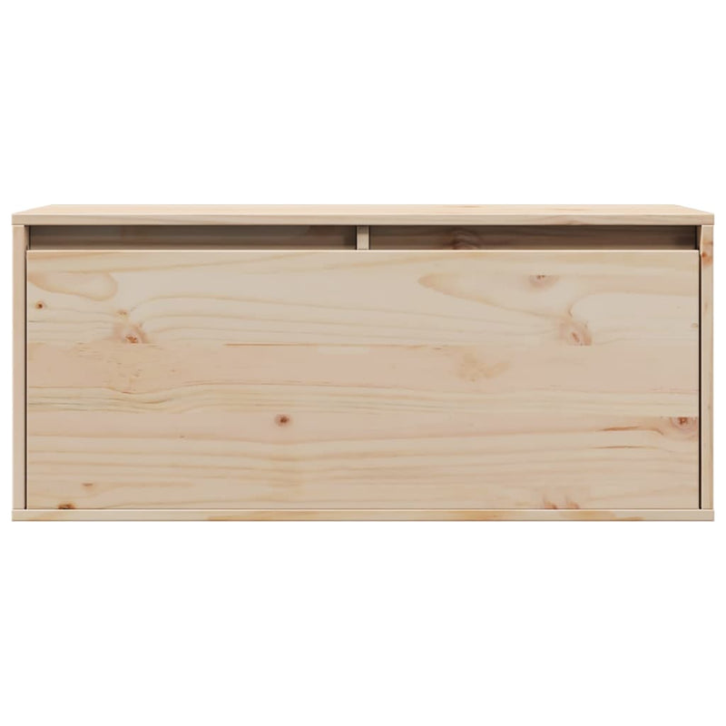 Wall Cabinet 80x30x35 cm Solid Wood Pine