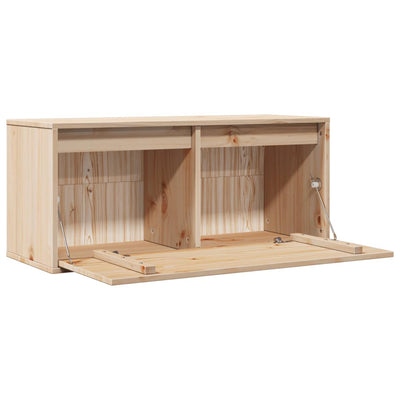 Wall Cabinet 80x30x35 cm Solid Wood Pine