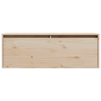 Wall Cabinet 100x30x35 cm Solid Wood Pine