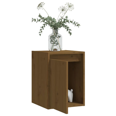 Wall Cabinets 2pcs Honey Brown 30x30x40 cm Solid Wood Pine