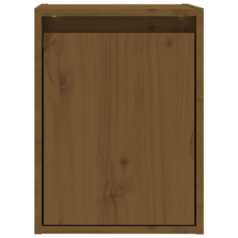 Wall Cabinets 2pcs Honey Brown 30x30x40 cm Solid Wood Pine