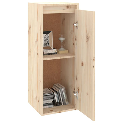 Wall Cabinet 30x30x80 cm Solid Wood Pine