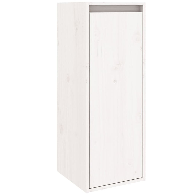 Wall Cabinets 2 pcs White 30x30x80 cm Solid Wood Pine