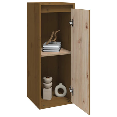 Wall Cabinet Honey Brown 30x30x80 cm Solid Wood Pine