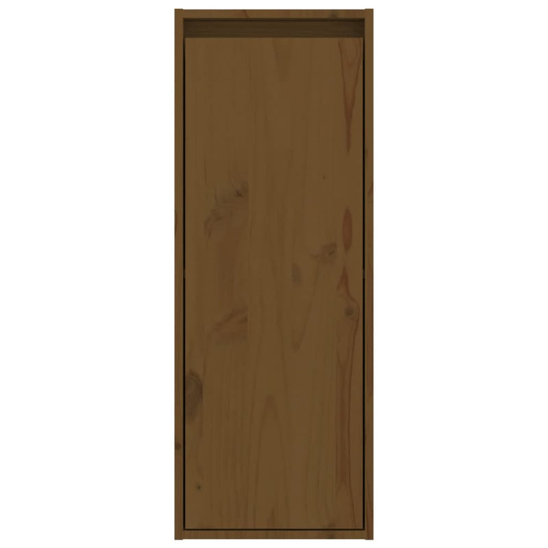 Wall Cabinet Honey Brown 30x30x80 cm Solid Wood Pine