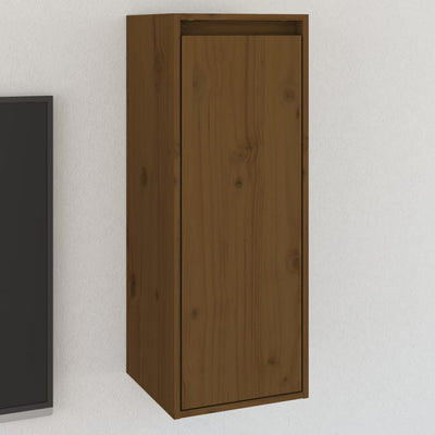 Wall Cabinet Honey Brown 30x30x80 cm Solid Wood Pine