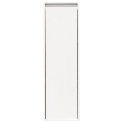 Wall Cabinet White 30x30x100 cm Solid Wood Pine