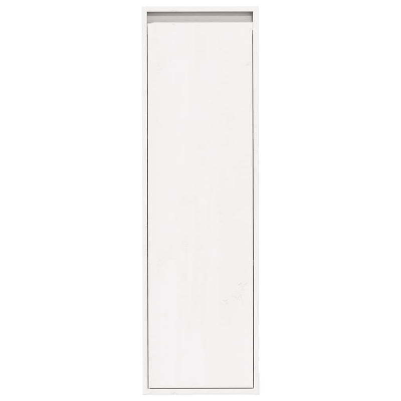 Wall Cabinet White 30x30x100 cm Solid Wood Pine