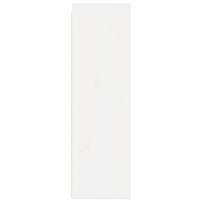 Wall Cabinet White 30x30x100 cm Solid Wood Pine