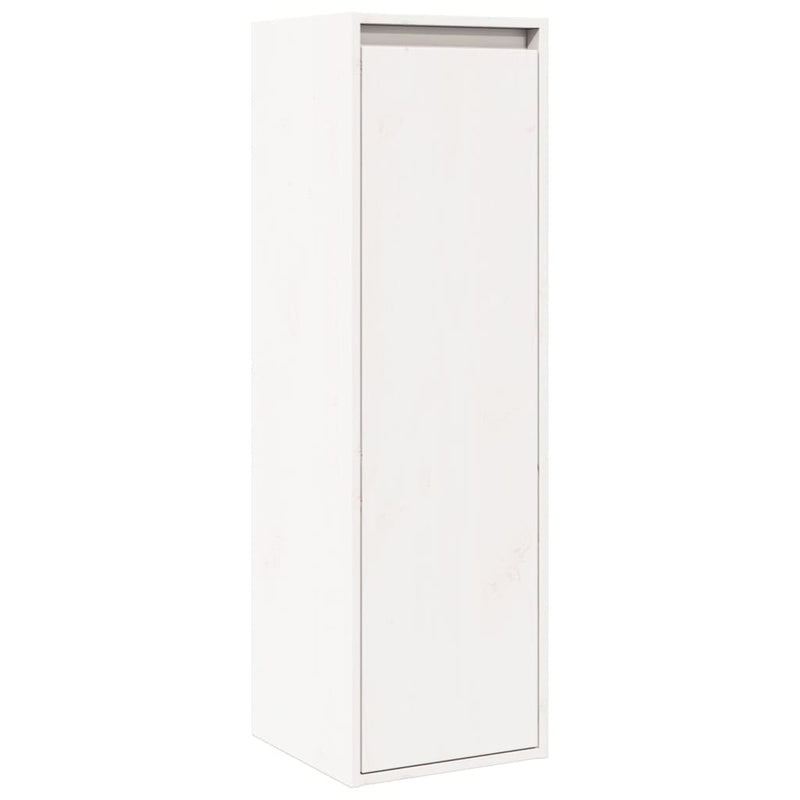 Wall Cabinets 2 pcs White 30x30x100 cm Solid Wood Pine