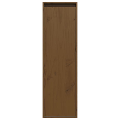 Wall Cabinet Honey Brown 30x30x100 cm Solid Wood Pine