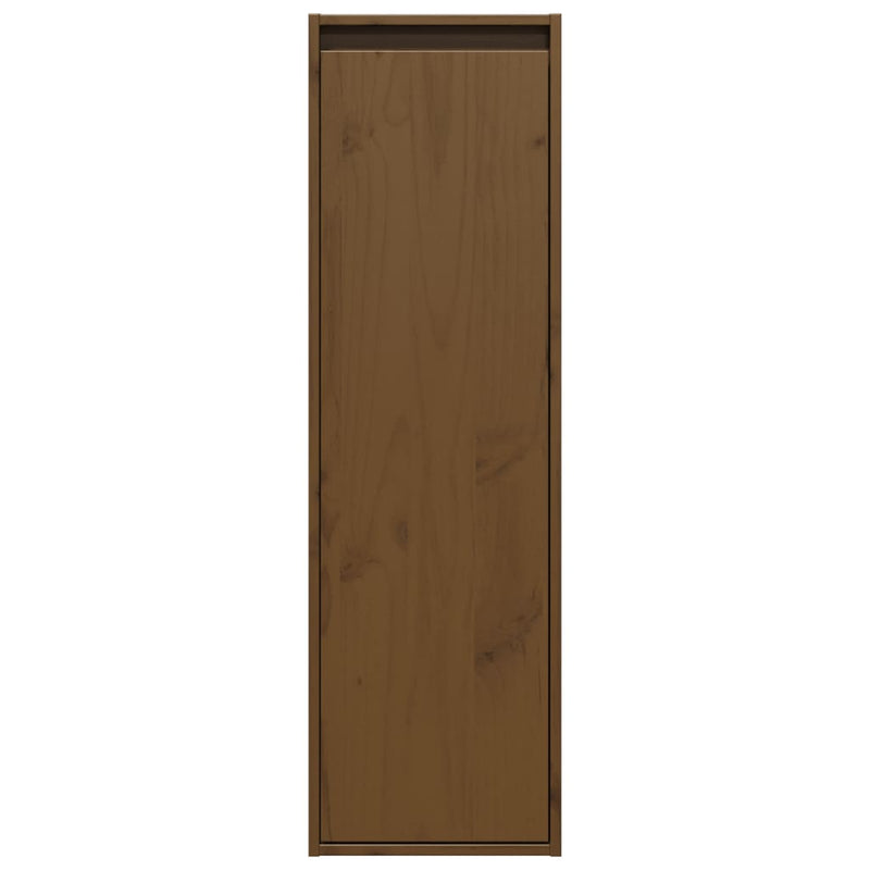 Wall Cabinet Honey Brown 30x30x100 cm Solid Wood Pine