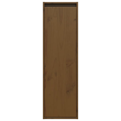 Wall Cabinets 2 pcs Honey Brown 30x30x100 cm Solid Wood Pine