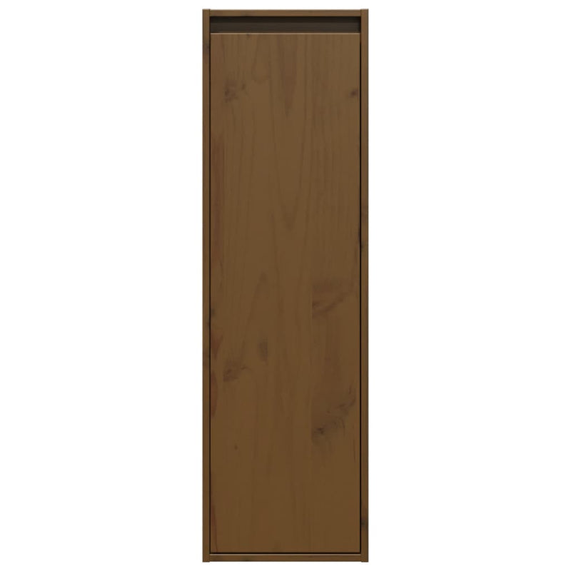 Wall Cabinets 2 pcs Honey Brown 30x30x100 cm Solid Wood Pine