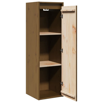 Wall Cabinets 2 pcs Honey Brown 30x30x100 cm Solid Wood Pine